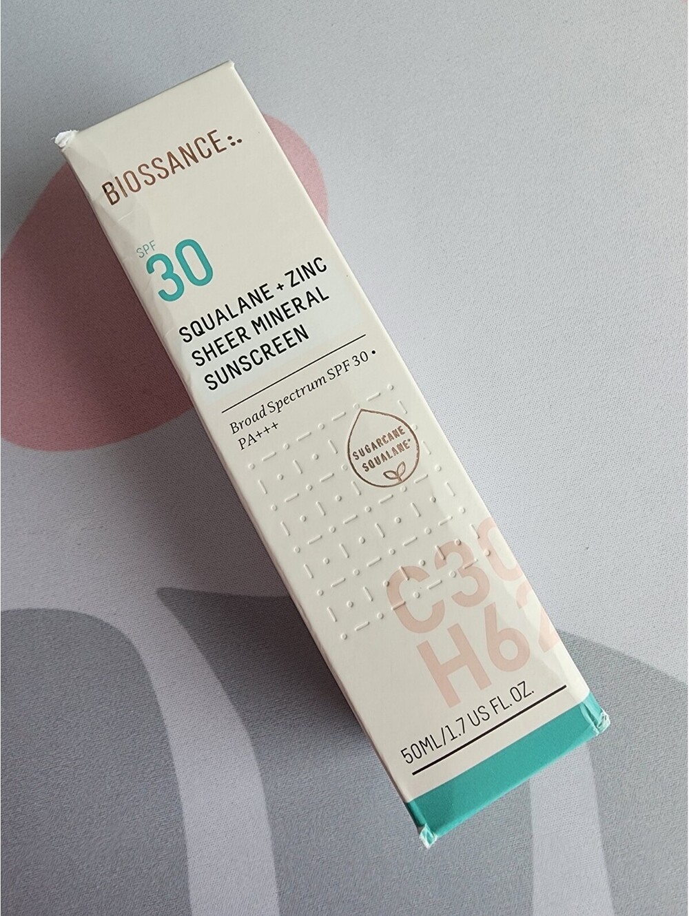 Biossance Squalane + Zinc Sheer Mineral Sunscreen SPF 30 1.7 Oz